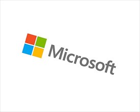 Microsoft, rotated logo