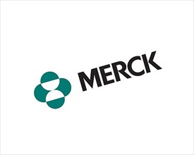 Merck & Co. rotated logo, white background