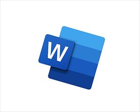 Microsoft Word, rotated logo