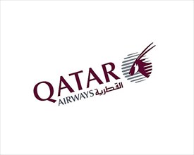 Qatar Airways, rotated logo