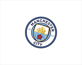 Manchester City F. C. Rotated Logo, White Background B