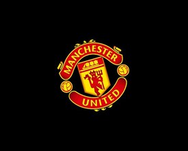 Manchester United F. C. Rotated Logo, Black Background