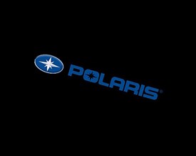 Polaris Inc. rotated logo, black background B