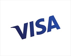 Visa Inc. rotated logo, white background
