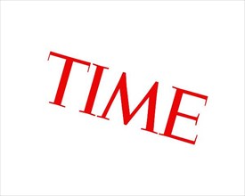 Time magazine, rotated logo