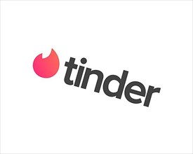 Tinder app, rotated logo