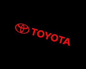 Toyota Canada Inc. rotated logo, black background B
