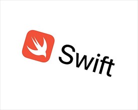 Swift programming language, rotated logo