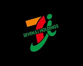 Seven & I Holdings Co. rotated logo, black background