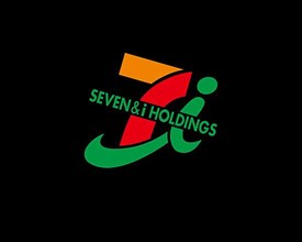 Seven & I Holdings Co. rotated logo, black background B