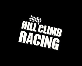 Hill Climb Racing video game, rotated logo