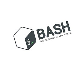 Bash Unix shell, rotated logo