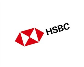 HSBC, rotated logo