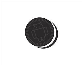 Android Oreo, Rotated Logo
