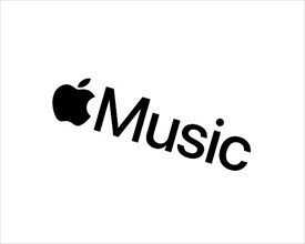 Apple Music, rotated logo