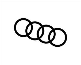 Audi, rotated logo