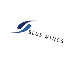 Blue Wings, rotated logo