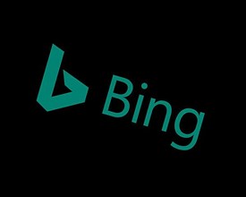 Bing search engine, rotated logo