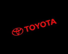 Toyota Canada Inc. rotated logo, black background