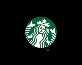 Starbucks, rotated logo