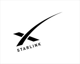 Starlink satellite constellation, rotated logo