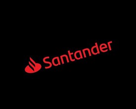 Santander Bank, rotated logo