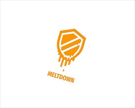 Meltdown security vulnerability, rotated logo