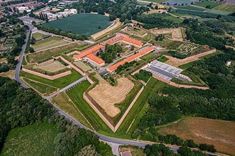 Aerial of the Fortress of Terezin, Czech Republic