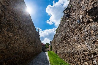 Unesco site Jewish Quarter and St Procopius' Basilica in Trebic, Czech Republic