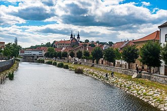 Unesco site Jewish Quarter and St Procopius' Basilica in Trebic, Czech Republic