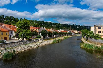 Unesco site Jewish Quarter and St Procopius' Basilica in Trebic, Czech Republic