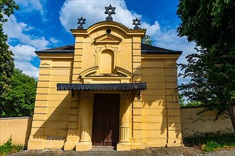 Jewish cemterey Unesco site Jewish Quarter and St Procopius' Basilica in Trebic, Czech Republic