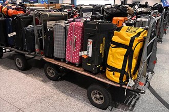 Baggage handling suitcases,