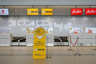 Airport check-in counter Thai Lion Air, Nok Air and Air Asia