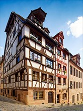 Half-timbered houses, restored