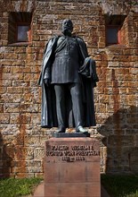 Bronze statue, monument in honour of Kaiser Wilhelm I King of Prussia 1861-1888