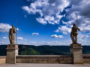 Two knights with lances, Hohenzollern Castle