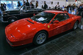 Sports car Ferrari Testarossa from the 80s, Techno Classica fair