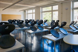 Empty classroom, Corona crisis