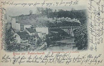 Babelschwerdt, railway bridge and Florianberg