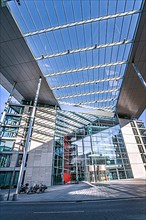 Modern glass building architecture, Stuttgart