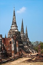 Wat Phra Sri Sanpetch Buddhist temple in Ayutthaya, Thailand