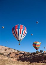 Hot air balloons at 25th Annual Red Rock Balloon Rally, Red Rock State Park