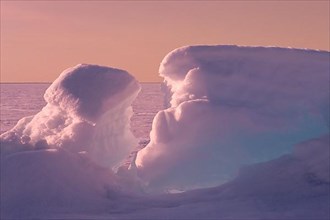 Winter ice pack formation on Hudson Bay near Churchill Manitoba sub-arctic Northern Canada,