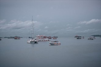 Boats and Ships in Central Pattaya Beach, Pattaya City