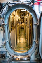 Interior of the submarine USS Drum in the USS Alabama Battleship Memorial Park, Mobile
