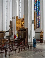 Interior design in the Catholic Church Bazylika Mariacka, Gdansk