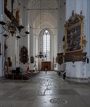 Interior design in the Catholic Church Bazylika Mariacka, Gdansk