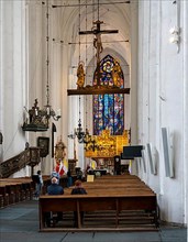 Interior design in the Catholic Church Bazylika Mariacka, Gdansk