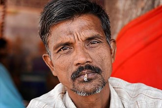 Indian trader near Jodhpur, Rajasthan